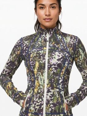 lululemon athletica Multicolor Floral Zip-Up Jacket